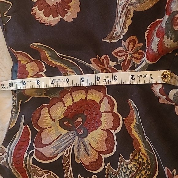 RL Dark Floral Linen Pants 4P Ralph Lauren - Picture 8 of 12